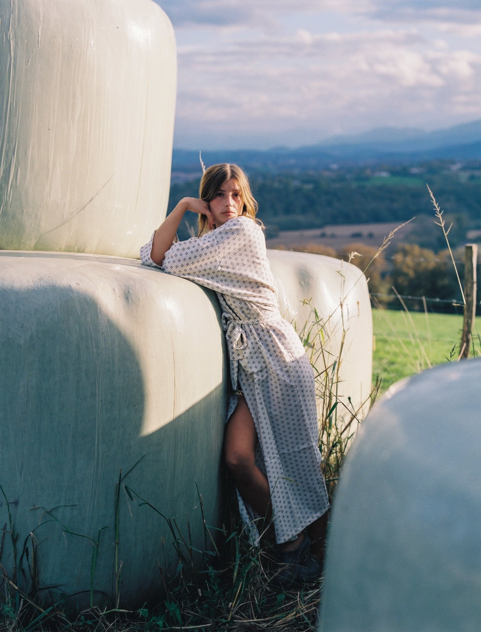 Kimono Chloé Bleu - Scarlette Ateliers