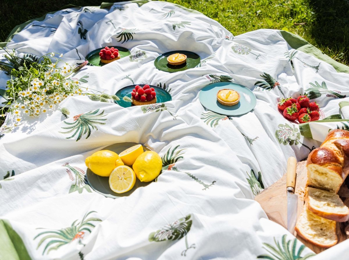 Green Palm tablecloth - Scarlette Ateliers