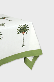 Green Palm tablecloth - Scarlette Ateliers