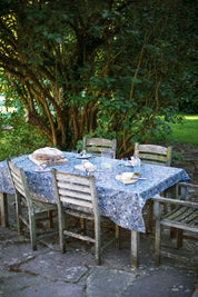 Victoria Navy tablecloth - Scarlette Ateliers