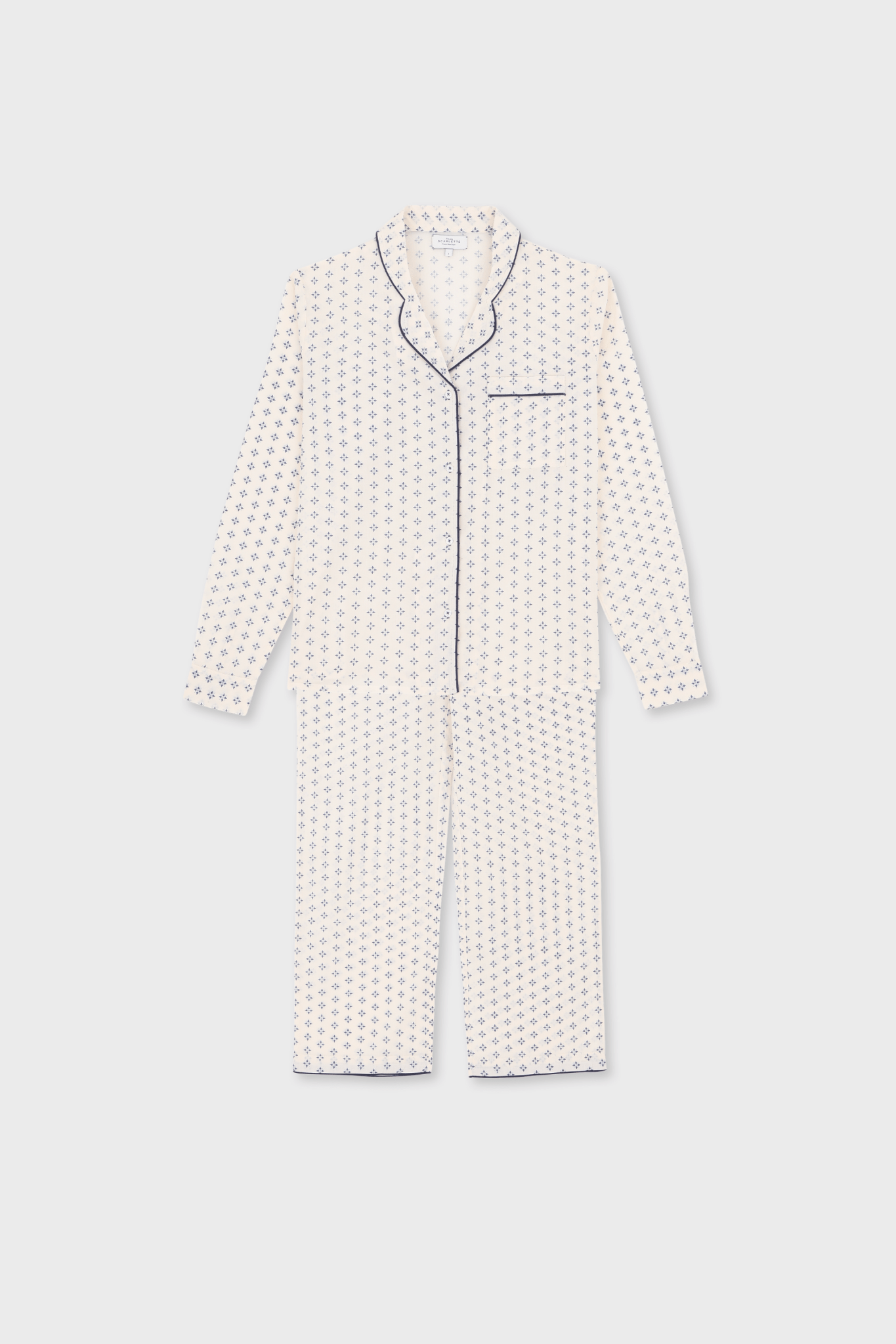 Pyjama Femme Chloé Bleu - Scarlette Ateliers