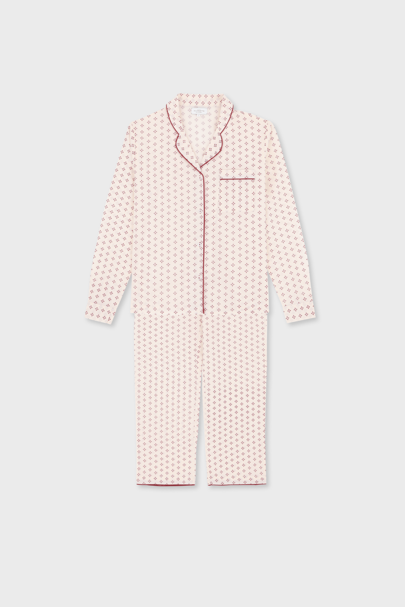 Pyjama Femme Chloé Rouge - Scarlette Ateliers