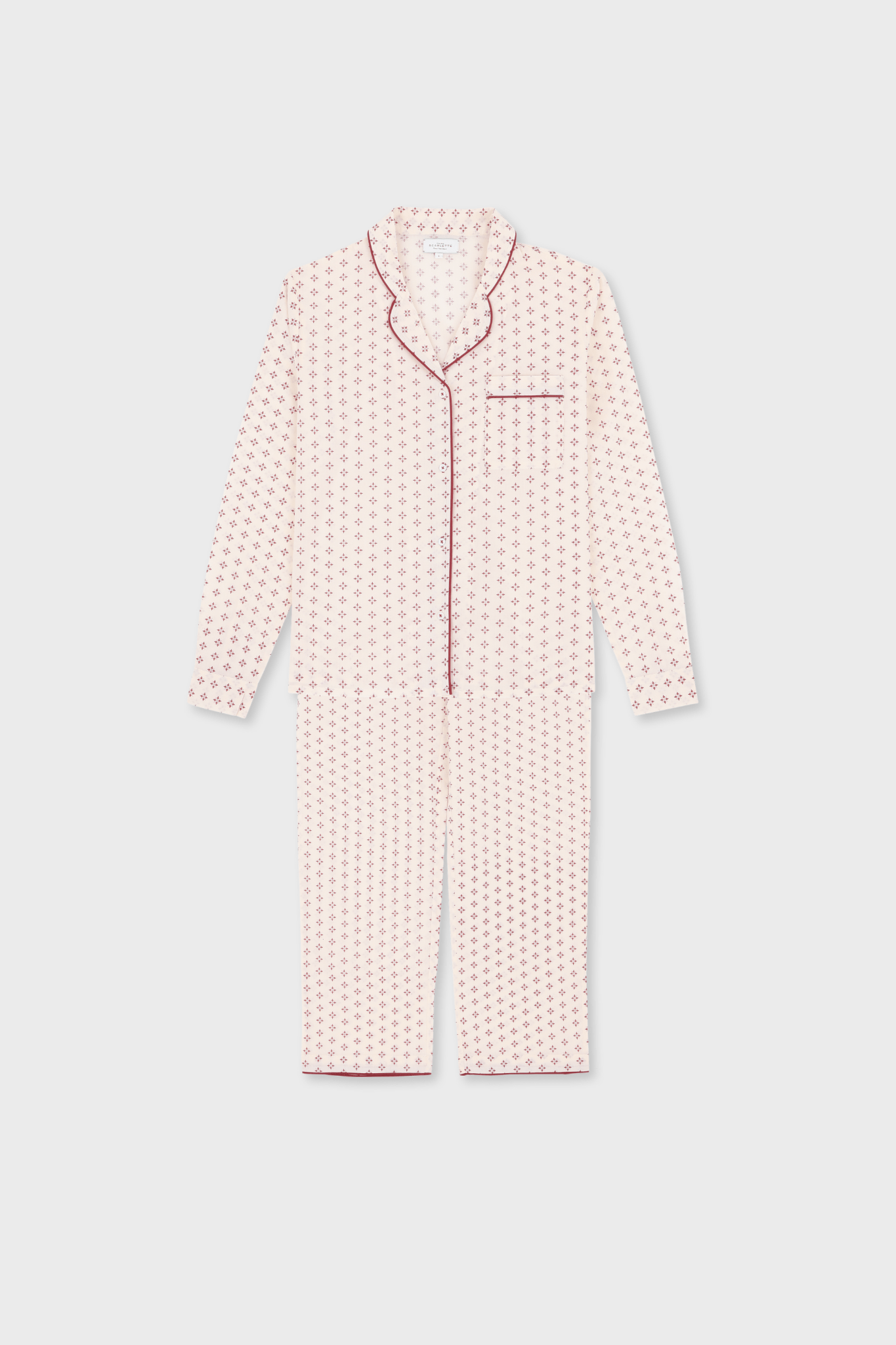 Pyjama Femme Chloé Rouge - Scarlette Ateliers