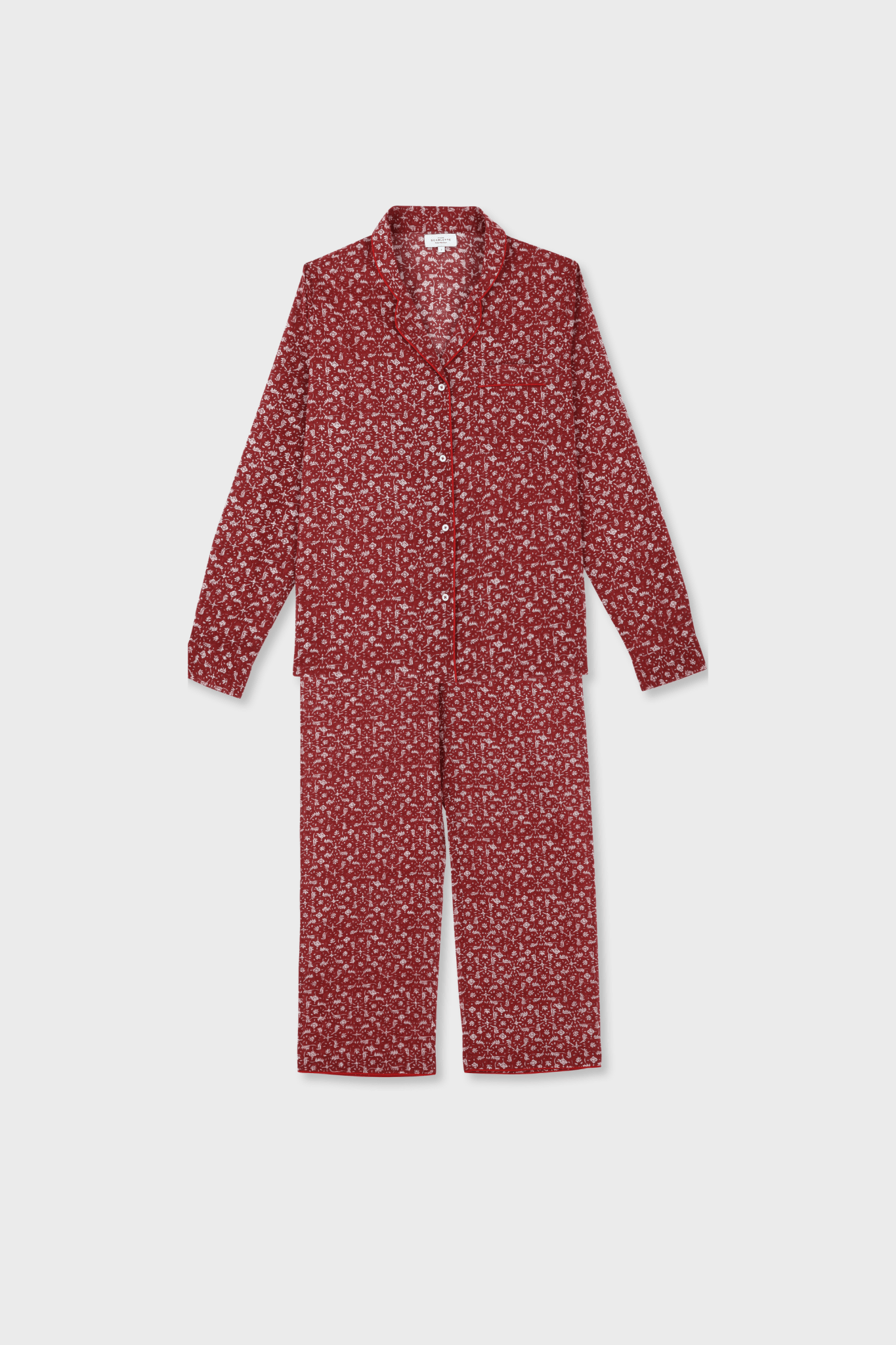 Pyjama Femme Marge Rouge - Scarlette Ateliers