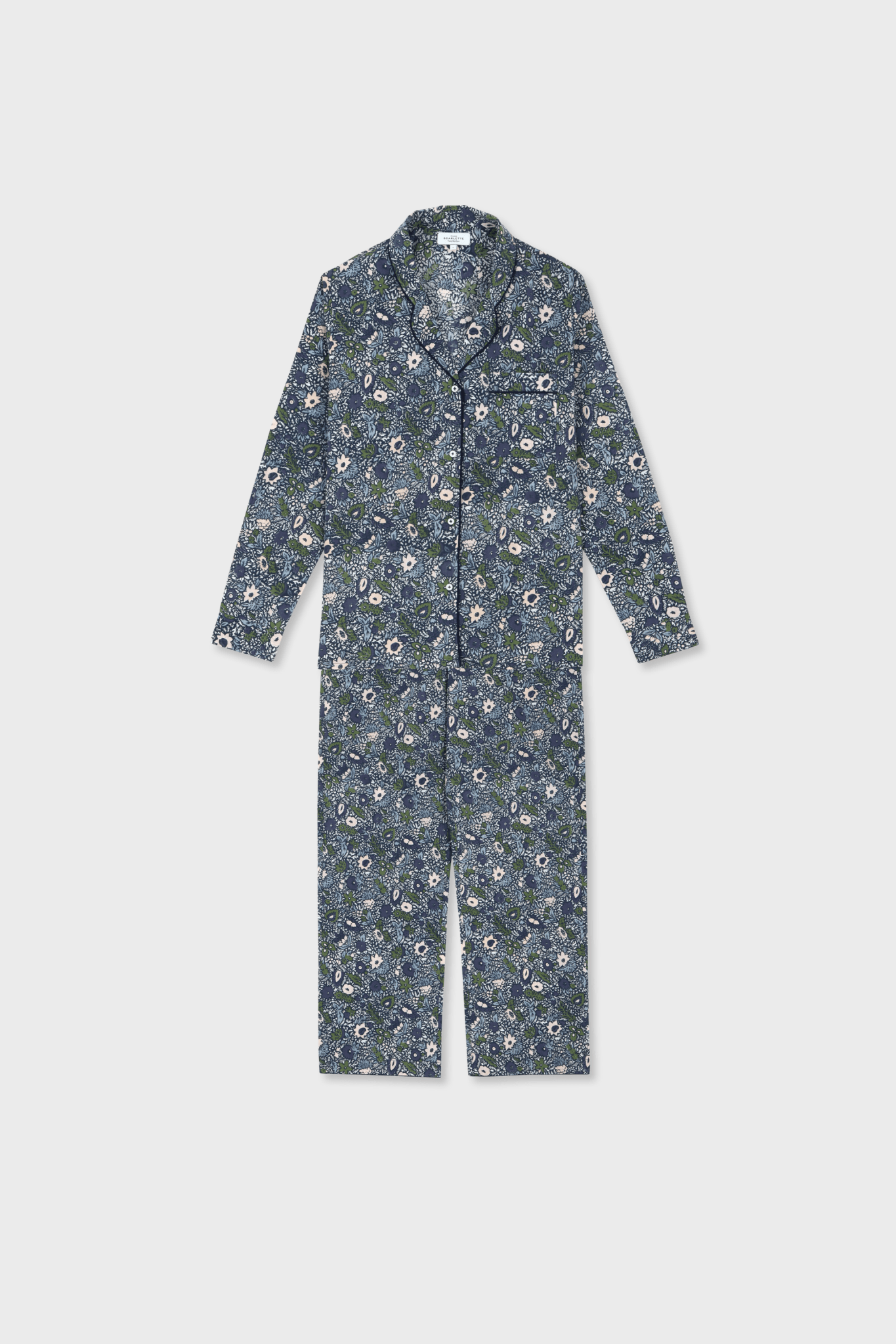 Pyjama Femme Victoria Navy - Scarlette Ateliers