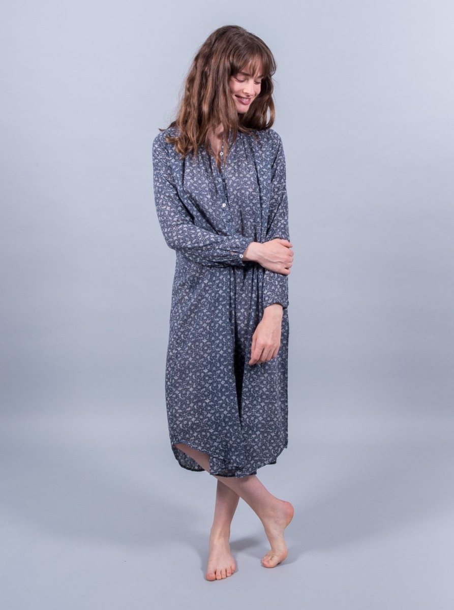 Marge Bleu 3-length nightgown - Scarlette Ateliers