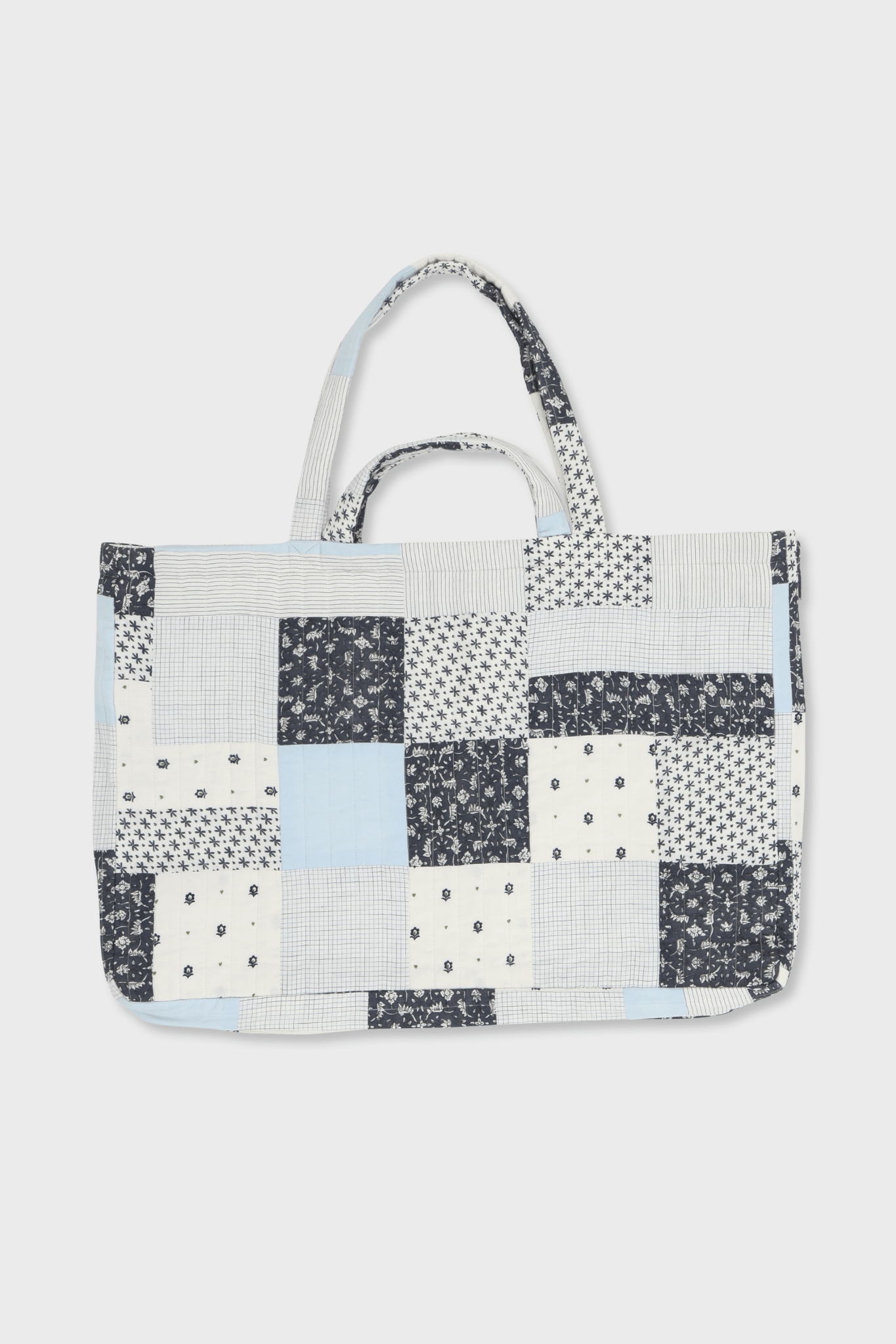 Sac surpiqué Patchwork Bleu - Scarlette Ateliers