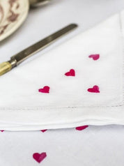 Serviettes de table x8 Valentine - Scarlette Ateliers